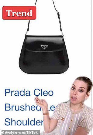 She says that the Prada Cleo (pictured) is a fashion item.