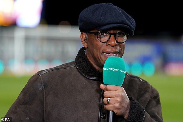 Ian Wright praised the 23-year-old, saying 'you're behind him to finish those opportunities'