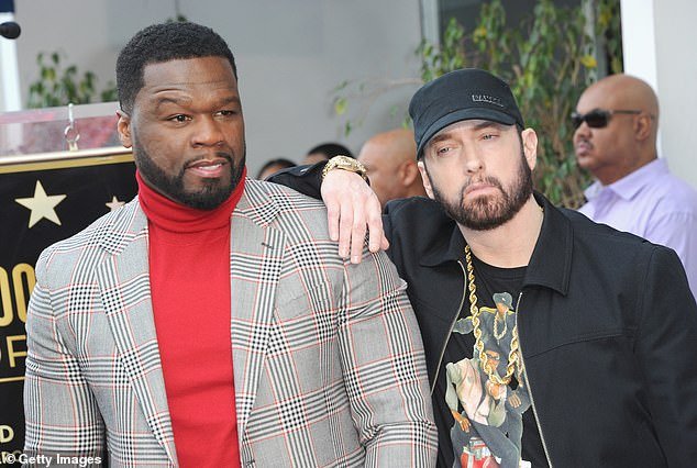50 Cent received Eminem's endorsement when he was honored with a star on the Hollywood Walk of Fame in January 2020.