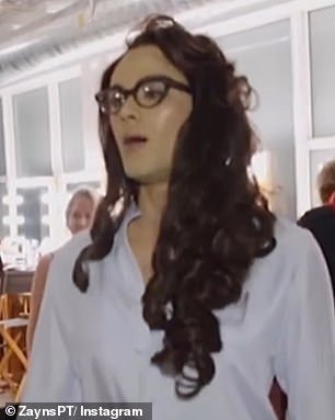 Unrecognizable: Fans had to do a double take when they saw Zayn Malik transform into a glamorous woman who spent hours doing her hair and makeup to transform her appearance.