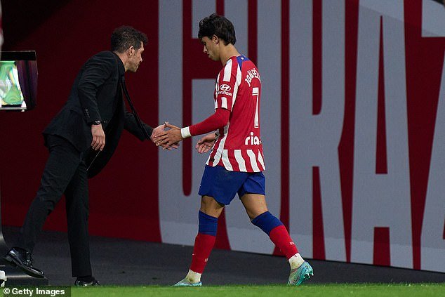 Félix was keen to walk away from Atlético after falling out of favor with Diego Simeone