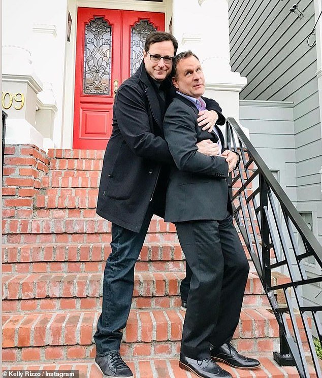 Brothers: Full House co-star Dave Coulier, 63, wrote about how they hit it off the first time they met and became brothers.  'Sometime today, I'll think about how much I miss him and shed a few tears.  Then I'll hear Bob's voice, and he'll make me laugh'
