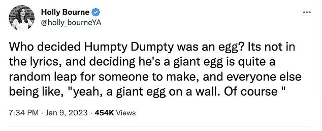 1673525496 279 Baffled author sparks Twitter storm claiming Humpty Dumpy was NOT