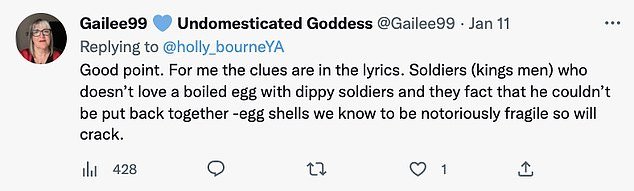 Many of the users agreed that it didn't make sense.  But some thought the egg was a good metaphor since eggs break easily.