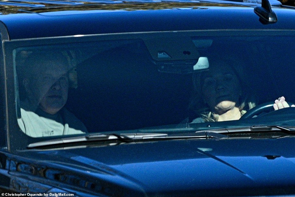 On Sunday, Julie was seen driving home with Todd in the passenger seat.  both seemed tense