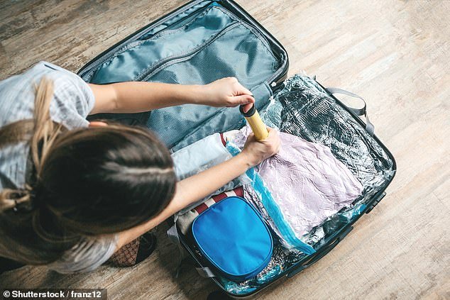 Vacuum packing your clothes can save space, revealed a TikTok influencer (file photo)
