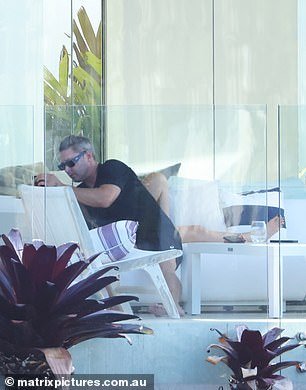A new video shows Michael Clarke and his girlfriend Jade Yarbrough having what appears to be a tense argument at Anthony Bell's $10 million Noosa mansion just two days before their fight in a nearby park.