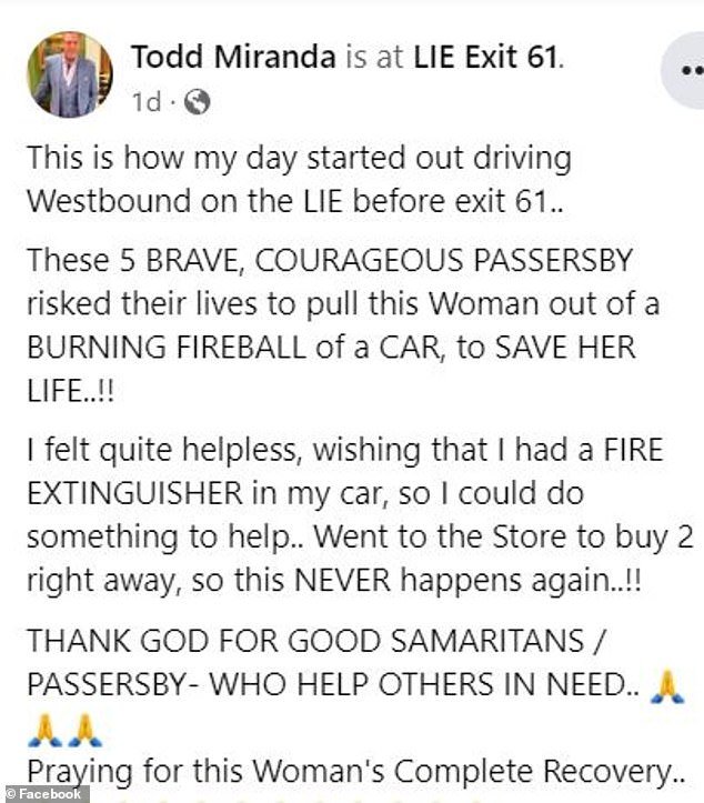 This was the post attached to the rescue video