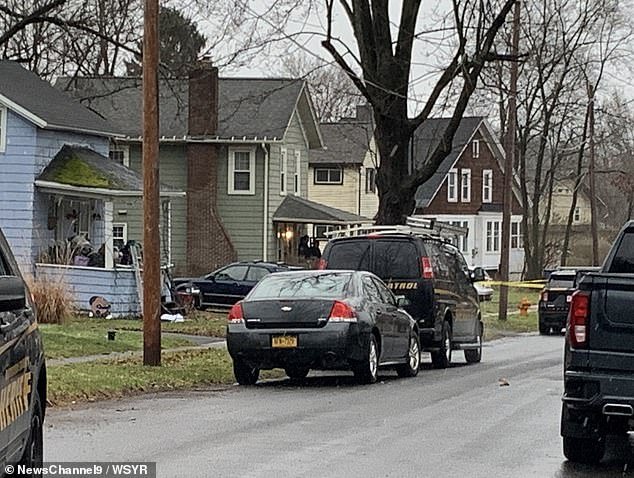 Police discovered the tragedy after conducting a welfare check at the Baldwinsville home (pictured) after Ava's mother, whose identity remains unknown, said they did not answer the door and that her 14-year-old daughter he had not gone to school.