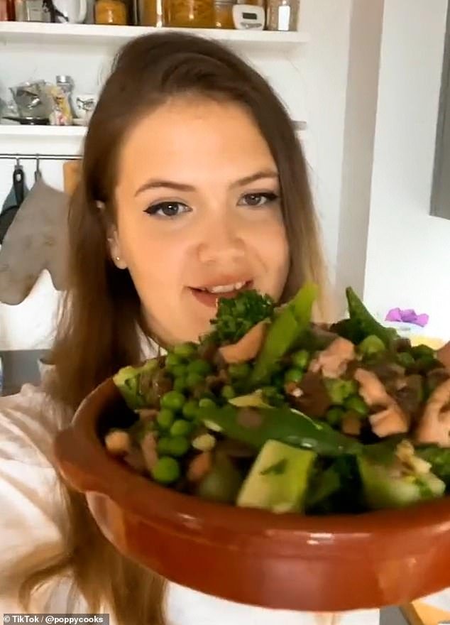 The chef and influencer has 3.5 million followers on her TikTok channel, where she shares her favorite food hacks, like how to up your Sunday roast game.