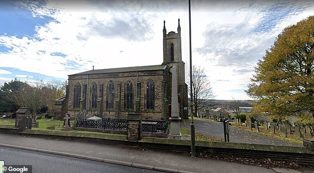 Christ Church in Tintwistle, Derbyshire, was decorated with 45m of plaid for Dame Vivienne's private funeral