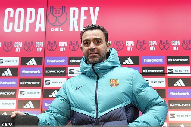 Barcelona manager Xavi praised the 23-year-old ahead of the Copa del Rey match.