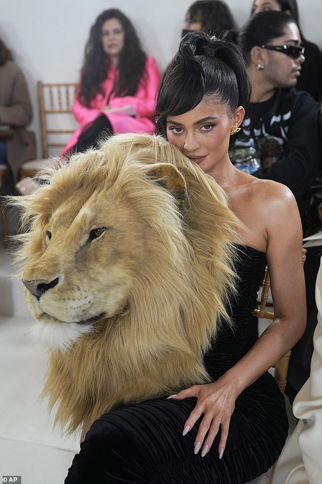 Roarsome: This comes after Kylie garnered a lot of attention in her faux lion head gown at the star-studded Schiaparelli show on Monday