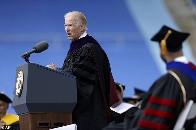 Then-Vice President Biden gives the commencement address at the 257th graduation of the University of Pennsylvania in May 2013