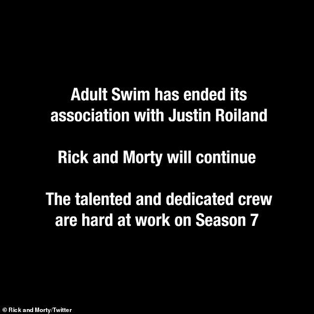 1674605994 483 Rick and Morty Co Creator Justin Roiland LEFT Adult Swim Following