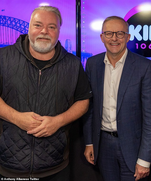Last year, Kyle revealed that he had hired Anthony Albanese (right) to DJ at his wedding.  The prime minister confirmed in June that he would be behind the scenes at the reception