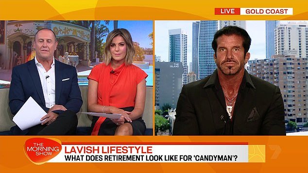 The flamboyant businessman, known as 'The Candyman', was asked by The Morning Show about his wild lifestyle and the way he portrays his female peers.