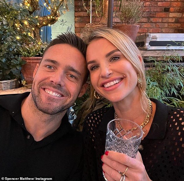Moving on: Spencer is now married to Irish TV presenter Vogue Williams and the couple share three children, Otto, seven months, Theodore, four, and daughter Gigi, two.