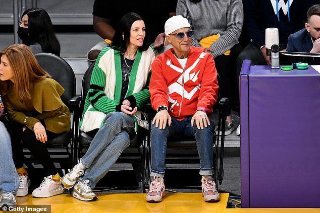 Jimmy and Liberty: Jimmy Iovine and Liberty Ross attend the Los Angeles Lakers and Los Angeles Clippers game at Crypto.com Arena