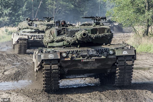 After weeks of hesitation, Germany finally agreed to supply Ukraine with Leopard 2 tanks (pictured)