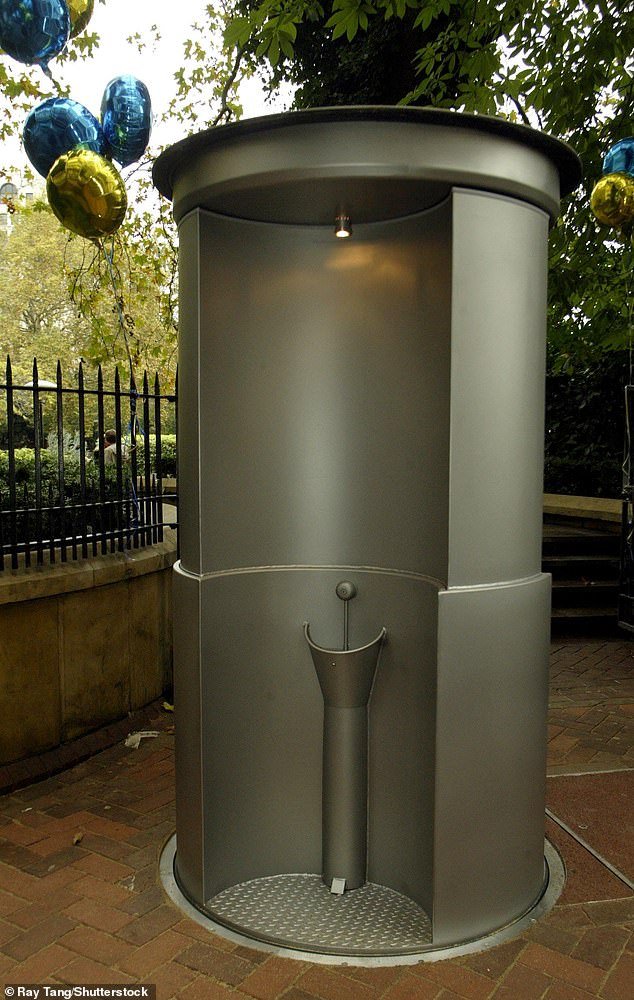 Telescopic urinals are pop-up installations that rise from the pavement for those in London at night.