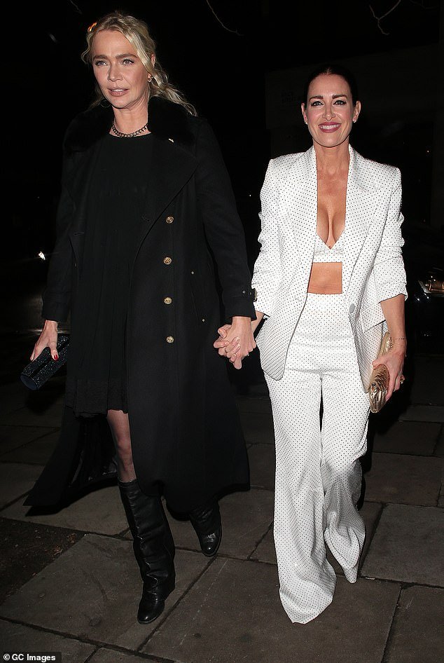 Glamour: Jodie and Kirsty stepped out holding hands while enjoying a night out in London for the event