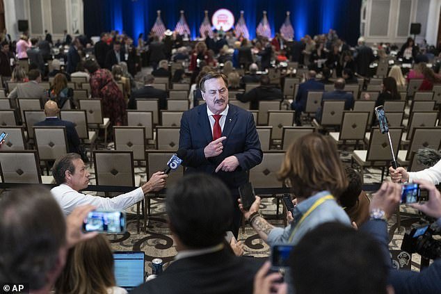 MyPillow CEO and conspiracy theorist Mike Lindell garnered enough support to make it to the ballot, but won just four votes on Friday's ballot.