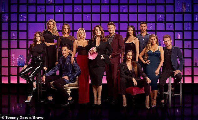 Show stoppers: Jax and Brittany were fired from Vanderpump Rules in 2020 after Jax reportedly made racist and transphobic comments;  the cast of Vanderpump Rules for the seventh season