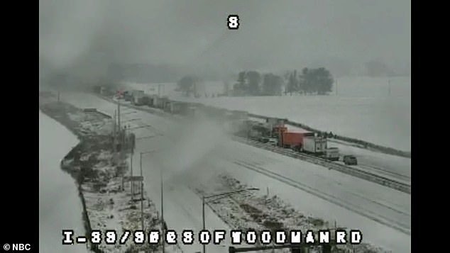Northbound I-39/90 is now closed beyond the County S ramp and Woodman Road.
