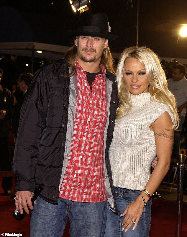Brief union: She was then married to Kid Rock from 2006 to 2007 (pictured in 2006)