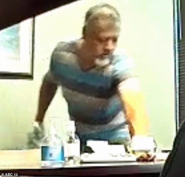 An employee, known as MA, installed security cameras in his office and caught him in the act.