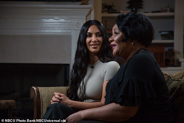 How it started: Kim's advocacy work dates back to 2017 when she became involved in the fight for clemency for Alice Johnson;  Kardashian pictured with Johnson in 2018
