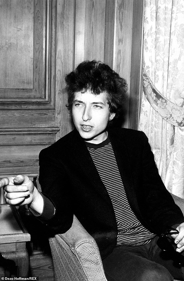 Moving forward: The Bones and All star told Variety in November that the Bob Dylan biopic Going Electric is still in the works (1965 pictured)