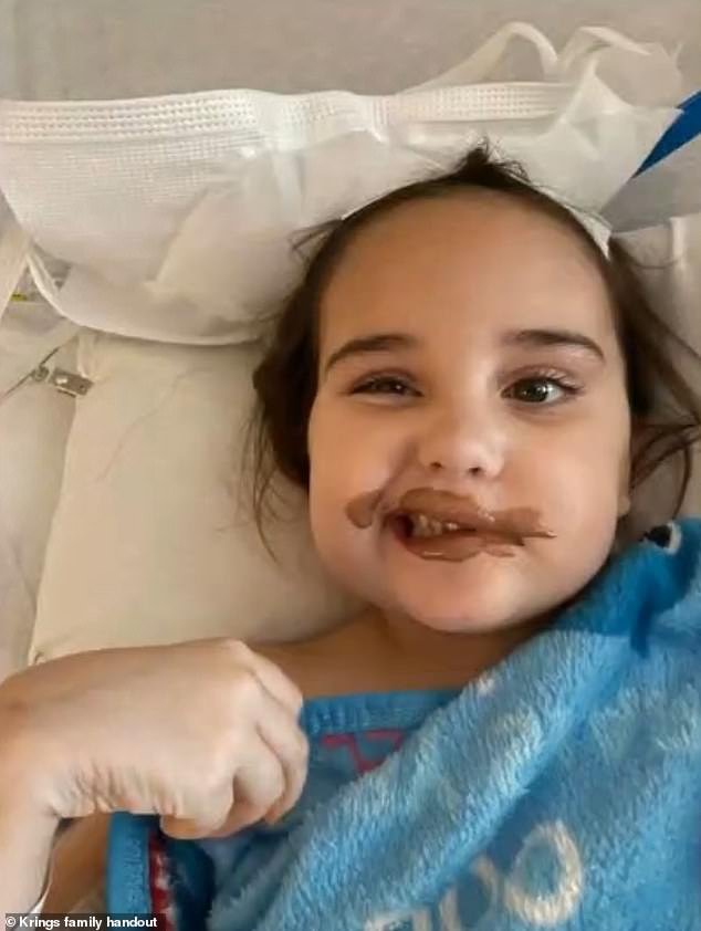 Delaney, whose tumors have left her with a crooked smile, has captured hearts around the world, and people continue to send her and her family their thoughts and prayers.