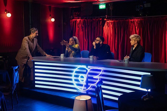 Battle: The final six will have to compete in a stand-up show in front of a live London audience, with Mae Martin, Jamali Maddix and London Hughes on hand to judge their efforts.