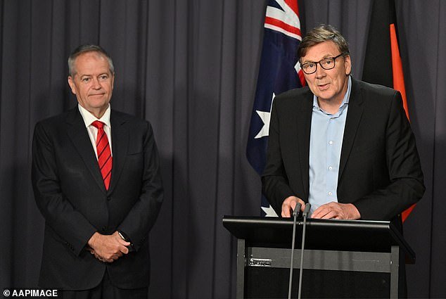 Government services minister Bill Shorten (left) said the Commonwealth would consider the recommendations outlined in the report which was led by former Telstra executive David Thodey (right).