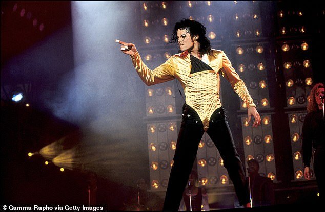 Famous Father: The late pop superstar Michael Jackson is shown performing in 1992 in Rotterdam
