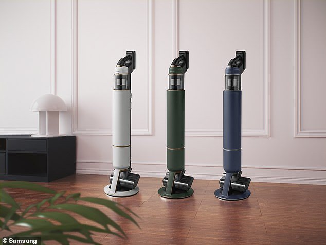 The sleek stick vacuum cleaner delivers a powerful, hygienic cleaning experience with its All-in-One Clean Station and up to 210W suction power