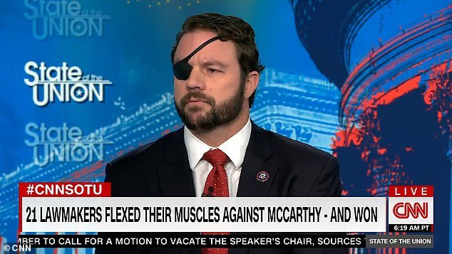 Texas Republican Rep. Dan Crenshaw backed down on his criticism of conservatives who dragged out the battle for the House presidency during an interview with CNN on Sunday.