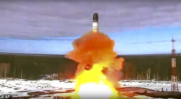 Russia test launches feared Sarmat 'Satan 2' missile in April last year as nuclear threat remains high