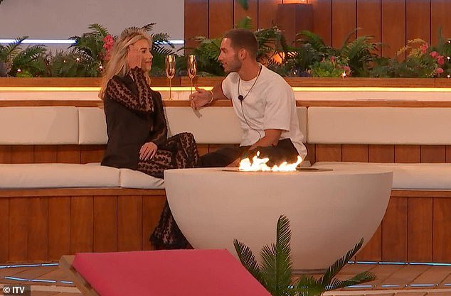 'Carry On': Love Islands Ron Hall confirmed to Lana Jenkins, (pictured), that he sees a real future with her during Friday night's episode when he decided to 'end things' with Ellie Spence