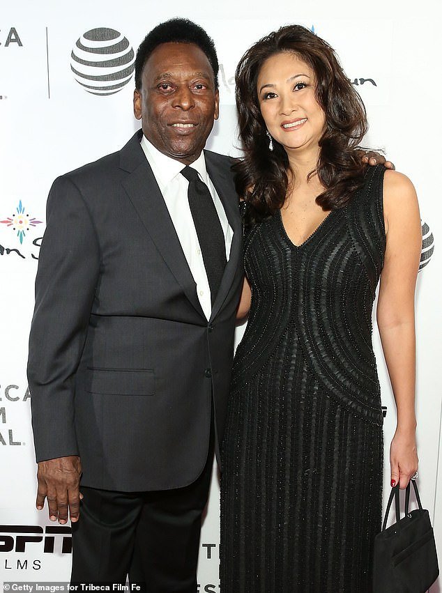 Marcia Aoki (right), the widow of soccer legend Pelé (left), has admitted that she feels a 