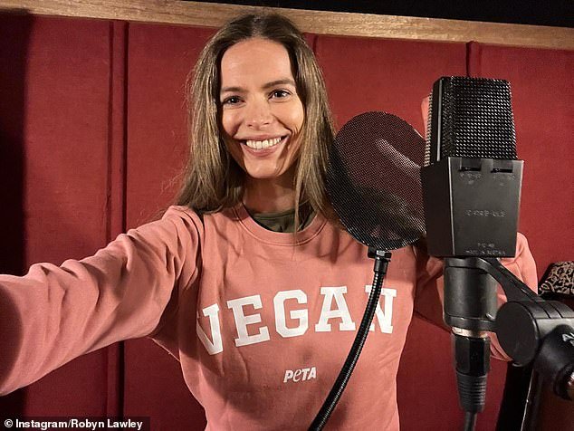 Robyn Lawley, 33, (pictured) revealed on Friday the one question her sister asked her that led her to consider a vegan diet.