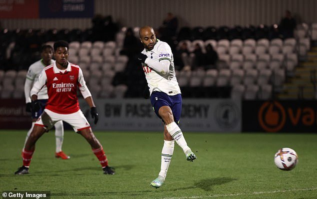 Lucas Moura returned to competition and scored with Tottenham's Sub 21 against Arsenal