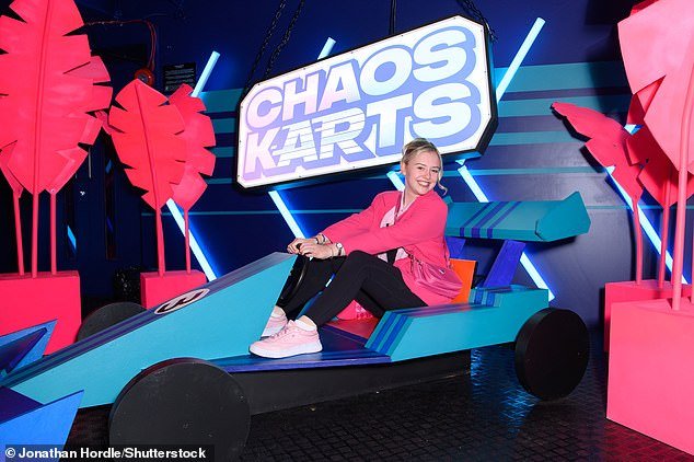Your favorite computer game in real life: Chaos Kart's allows players to race through futuristic landscapes, overcome virtual obstacles and unleash amazing weapons