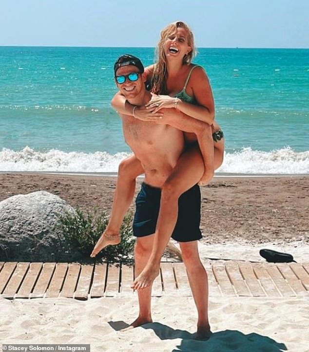 Backlash: Stacey Solomon has told fans to 'unfollow' her after flying away from a £3,000-a-week holiday sparked backlash