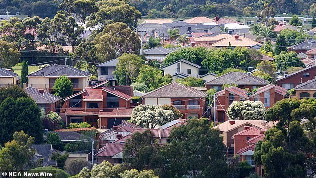 Victoria is, along with NSW and Tasmania, the least affordable places in Australia to buy a home (pictured, a suburb of Melbourne)