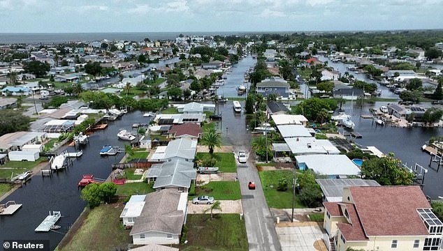 Cleanup and recovery efforts are underway along the Gulf Coast, where the wave of seawater rushed miles inland, flooding low-lying communities and roads in its path