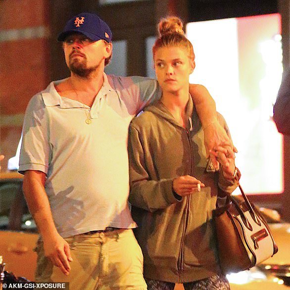 It's over: Things ended between Leo and the Danish swimsuit model after she turned 25 in 2017 (pictured in August 2016)