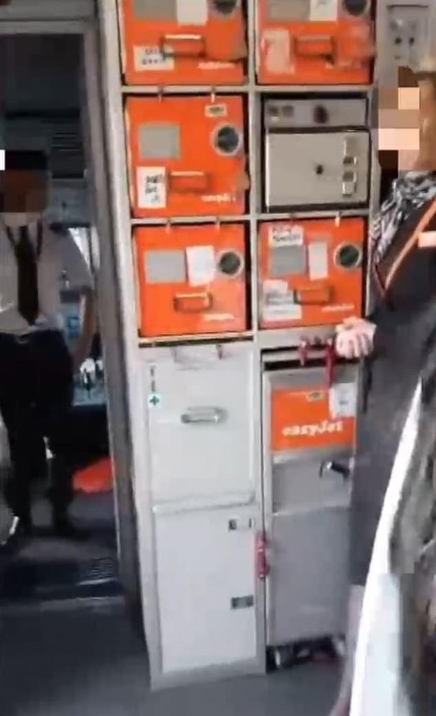 EasyJet said passengers behaved 'disruptively at check-in and afterwards on board'